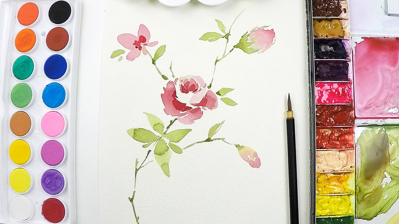 1280x720 Lvl3] Flower Painting Tutorial - Step By Step Painting