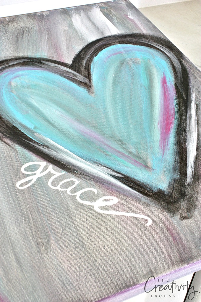 680x1020 Diy Abstract Heart Painting And A Fun Paint Party - Step By Step Painting