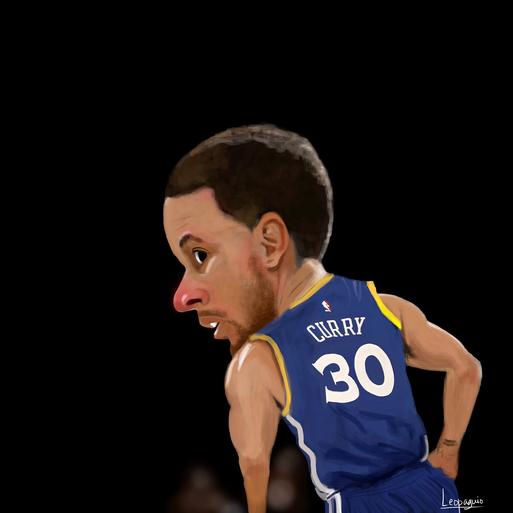1700x1700 Stephen Curry Caricature World - Stephen Curry Painting