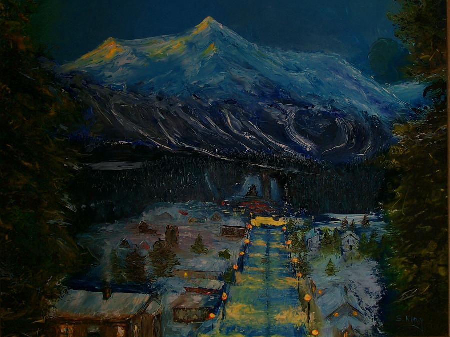 900x675 Ski Resort Painting By Stephen King - Stephen King Painting