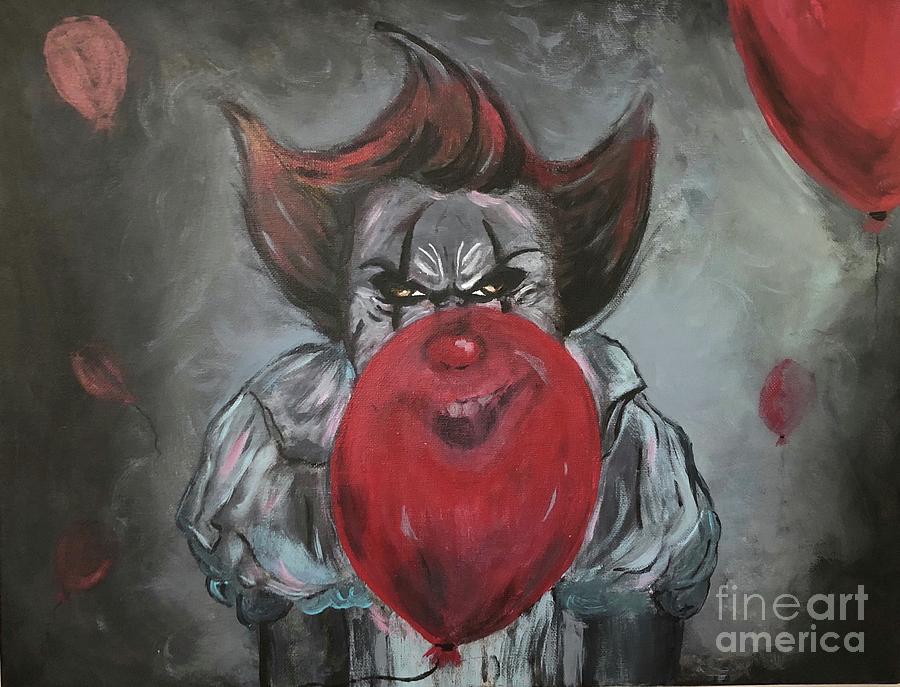 900x687 Stephen King It Painting By Demon Workshop - Stephen King Painting