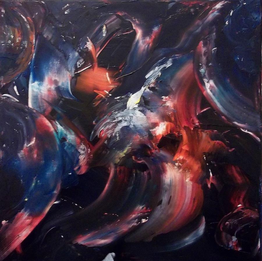 900x896 The Center Painting By Stephen King - Stephen King Painting