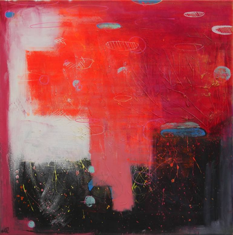 770x777 Saatchi Art Orange Stereo Painting By Rooz Art - Stereo Painting