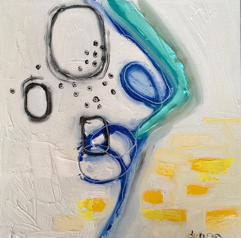 480x474 Original Art Donna Downey Studios Inc - Stethoscope Painting