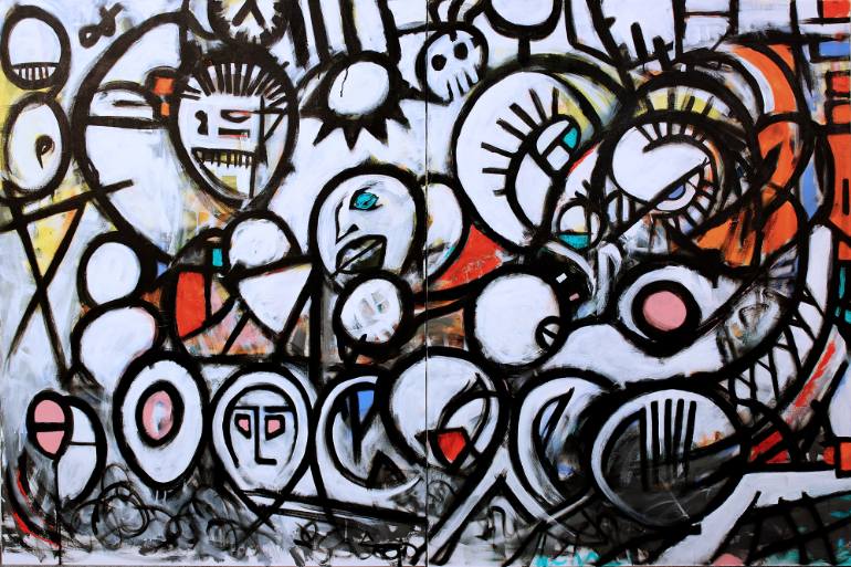 770x513 Saatchi Art Is The Stethoscope Broken Painting By Sergio - Stethoscope Painting