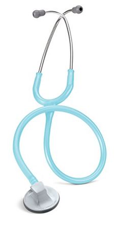 236x443 Spray Painted Stethoscope Id Tag With A Satin Finish. Ocean Blue - Stethoscope Painting