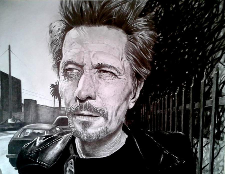 900x695 Gary Oldman Drawing By Steven Beattie - Steve Beattie Painting