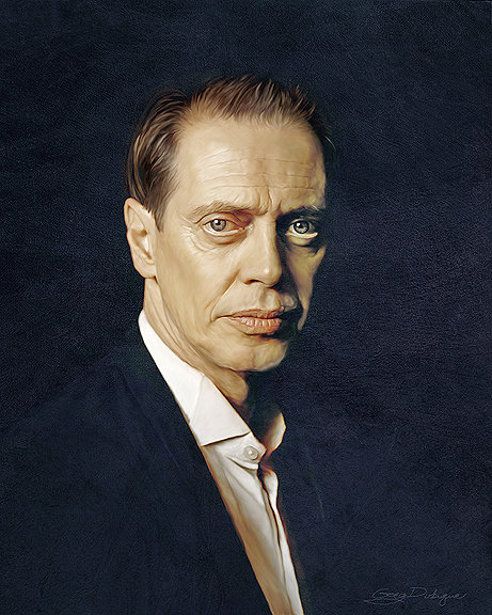 492x615 Steve Buscemi - Steve Buscemi Painting