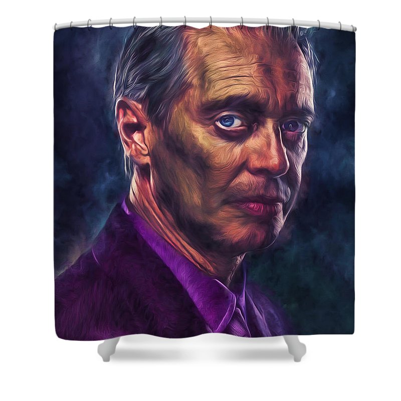 800x800 Steve Buscemi Actor Painted Shower Curtain For Sale By David - Steve Buscemi Painting