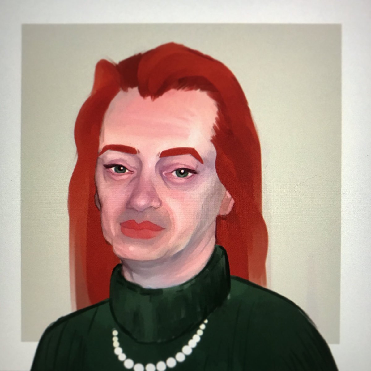 1200x1200 Tim Faulkner On Twitter I Did A Bad Painting Of Steve Buscemi - Steve Buscemi Painting