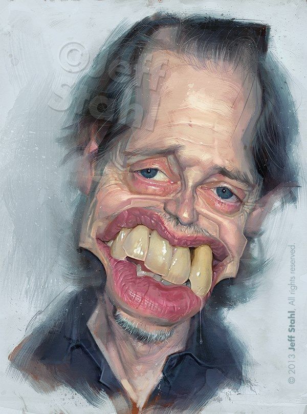 600x807 Celebrity Caricatures Steve Buscemi ! - Steve Buscemi Painting