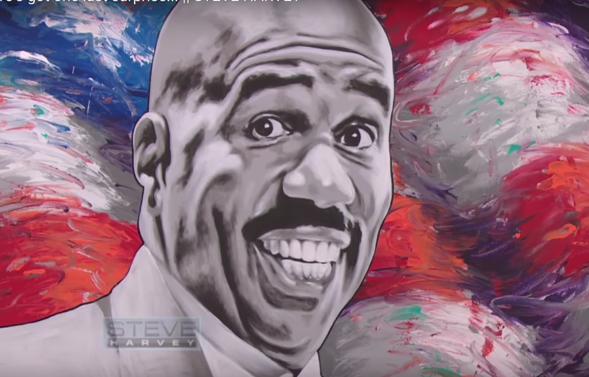 2048x1312 Watch Flag Artist Scott Lobaido - Steve Harvey Painting
