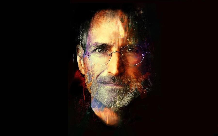 900x562 Steve Jobs Portrait Painting Painting By Jovemini Art - Steve Jobs Painting