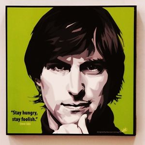 300x300 Steve Jobs Canvas Quotes Wall Decals Photo Painting Framed Pop Art - Steve Jobs Painting