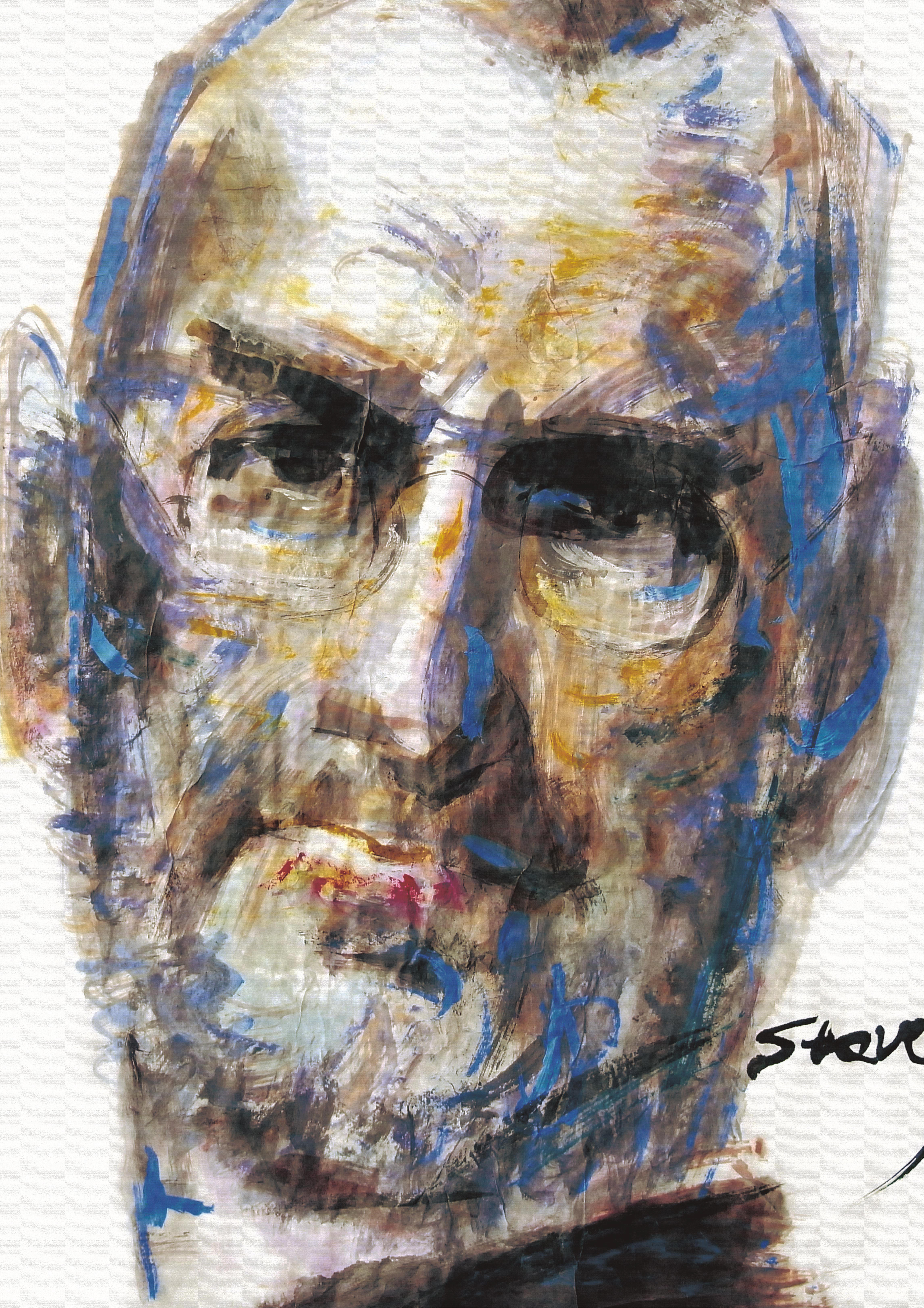 4582x6480 Steve Jobs, Original Painting By Pan Fang - Steve Jobs Painting