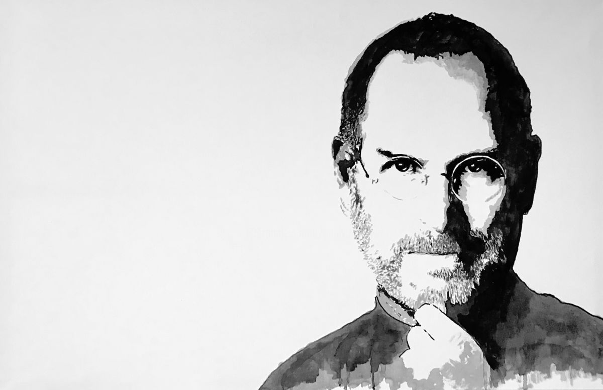 1200x776 Steve Jobs (John Von Brown) - Steve Jobs Painting