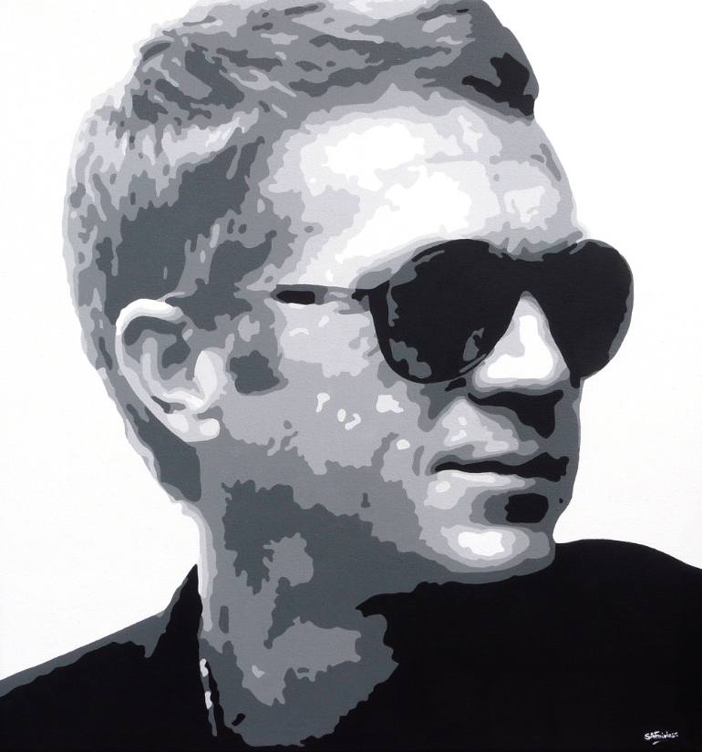 770x825 Saatchi Art Steve Mcqueen Painting By Simon Fairless - Steve Mcqueen Painting