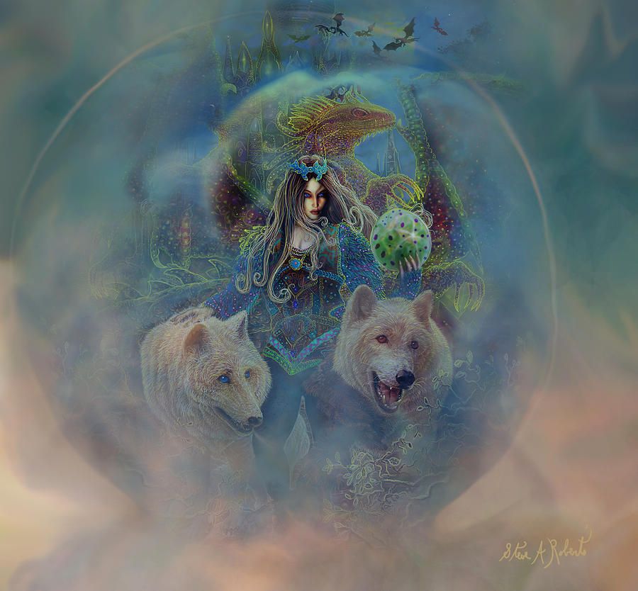 900x834 The Dragons Egg By Steve Roberts Inspirational Art - Steve Roberts Painting