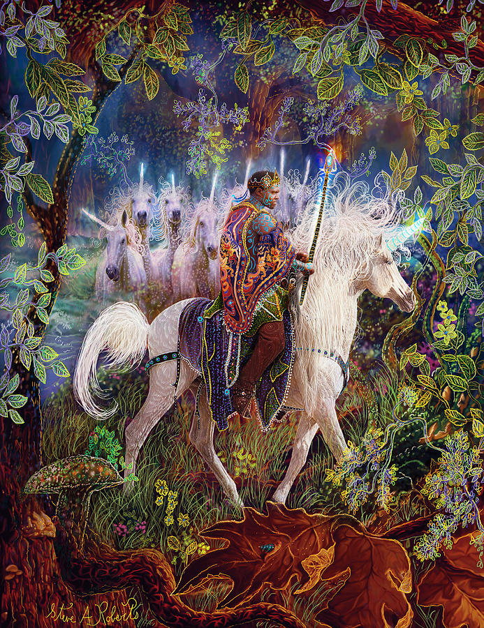 693x900 The King And I Painting By Steve Roberts - Steve Roberts Painting