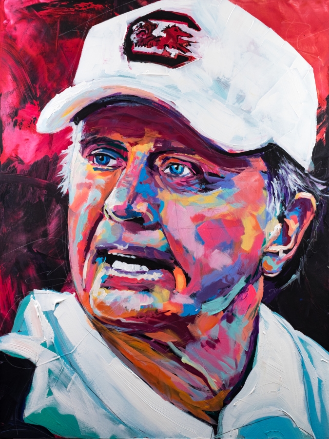 675x900 Steve Spurrier - Steve Spurrier Painting