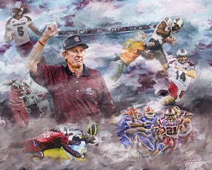300x240 Steve Spurrier Art Fine Art America - Steve Spurrier Painting