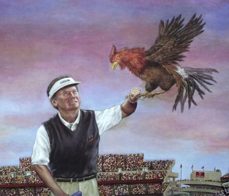 450x384 The Fan Art Of South Carolina's Steve Spurrier Arkansas Business - Steve Spurrier Painting