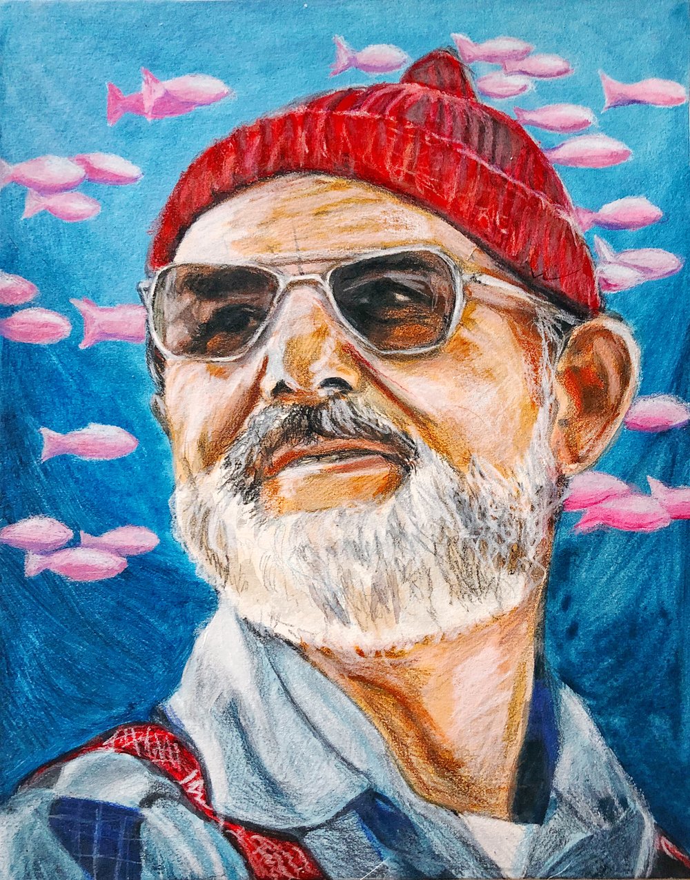 1000x1275 Gallery Jenna Krug Artist - Steve Zissou Painting