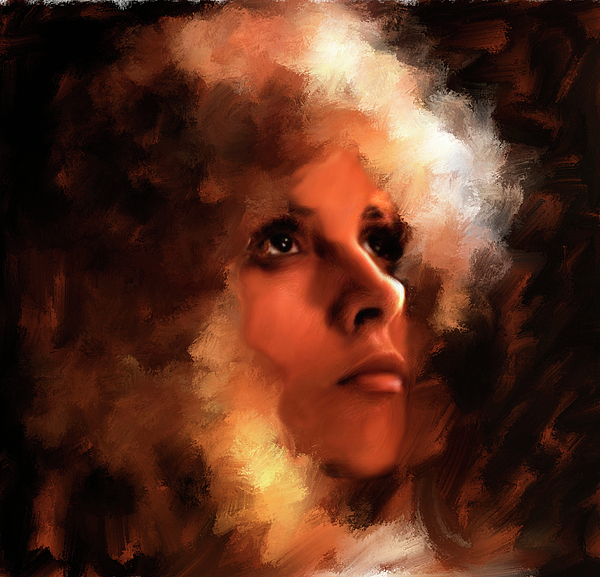 600x577 Stevie Nicks Painting By Brian Tones - Stevie Nicks Painting