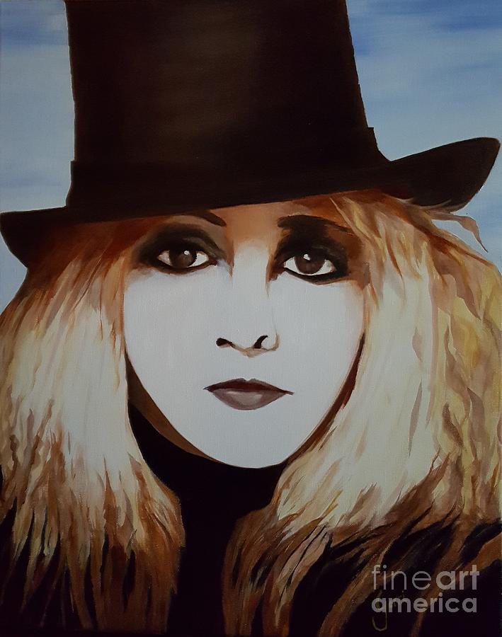 709x900 Stevie Nicks Painting By Gerri Anderson - Stevie Nicks Painting