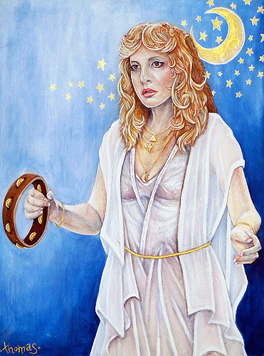 371x500 Stevie Nicks Of Fleetwood Mac Painting Acrylic 18 X 24 - Stevie Nicks Painting