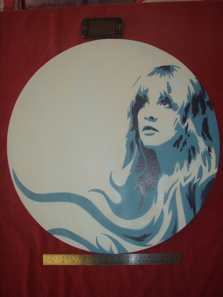 774x1032 Stevie Nicks A Round Canvas By Deadwitchy - Stevie Nicks Painting