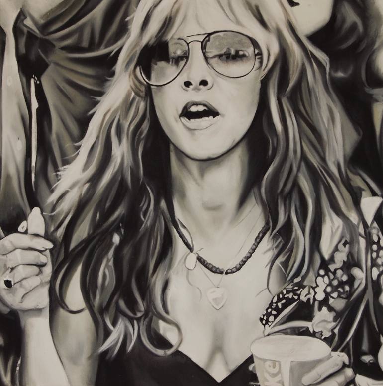 770x776 Saatchi Art Stevie Nicks Painting By Astrid Foreman - Stevie Nicks Painting