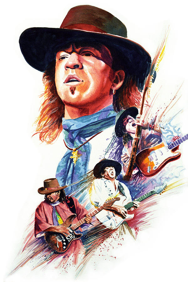 601x900 Stevie Ray Vaughn Painting By Ken Meyer - Stevie Ray Vaughan Painting