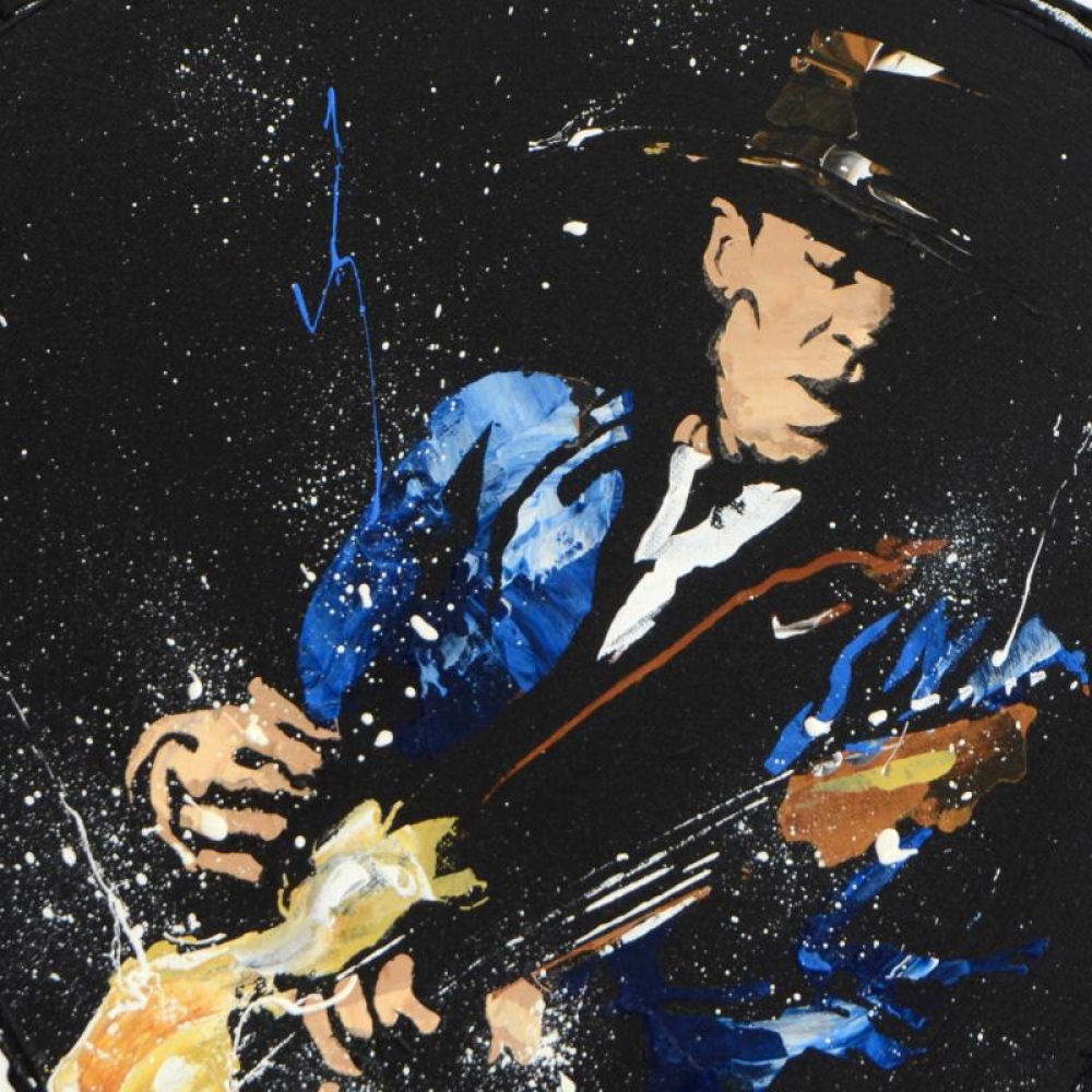 1000x1000 Online Sports Memorabilia Auction Pristine Auction - Stevie Ray Vaughan Painting