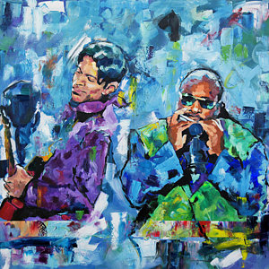 300x300 Stevie Wonder Music Paintings Fine Art America - Stevie Wonder Painting