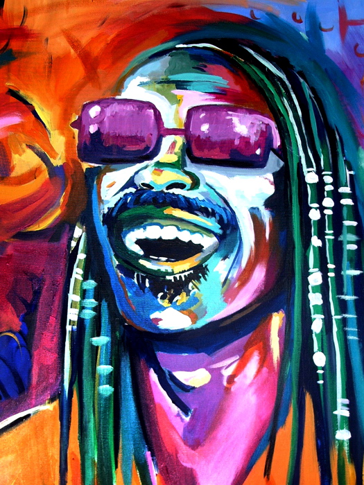 525x700 Stevie Wonder Music Portrait Amazing Painting Art Huge Giant Print - Stevie Wonder Painting