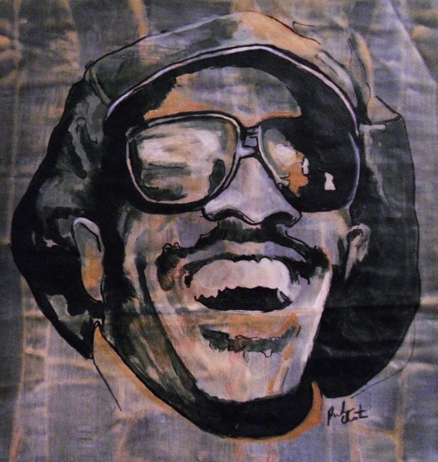 854x900 Stevie Wonder Painting By Reuben Cheatem - Stevie Wonder Painting