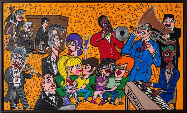 599x363 Stevie Wonder Amp Band Fer Sucre Pop Gallery - Stevie Wonder Painting