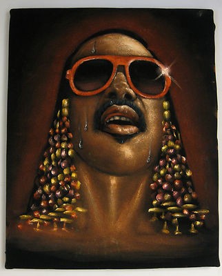 322x400 Stevie Wonder Velvet Painting Hotter Than July - Stevie Wonder Painting