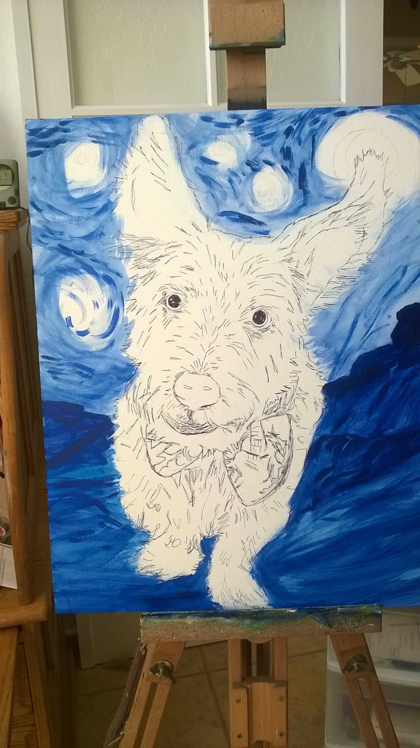 1456x2592 Stewie, Stewie Night As You Wish Arts - Stewie Painting