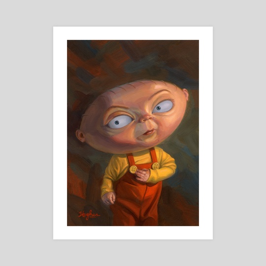 540x540 Stewie, An Art Print By Steven Hughes - Stewie Painting