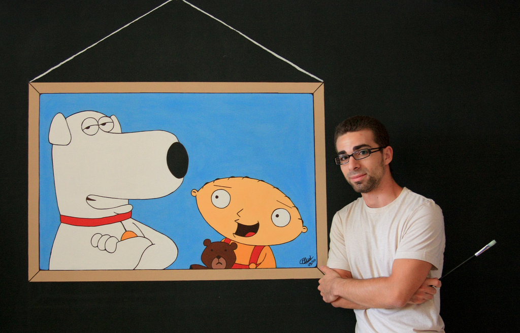 1024x656 Brian, Stewie Amp Me A Lil' Something Different This Time - Stewie Painting
