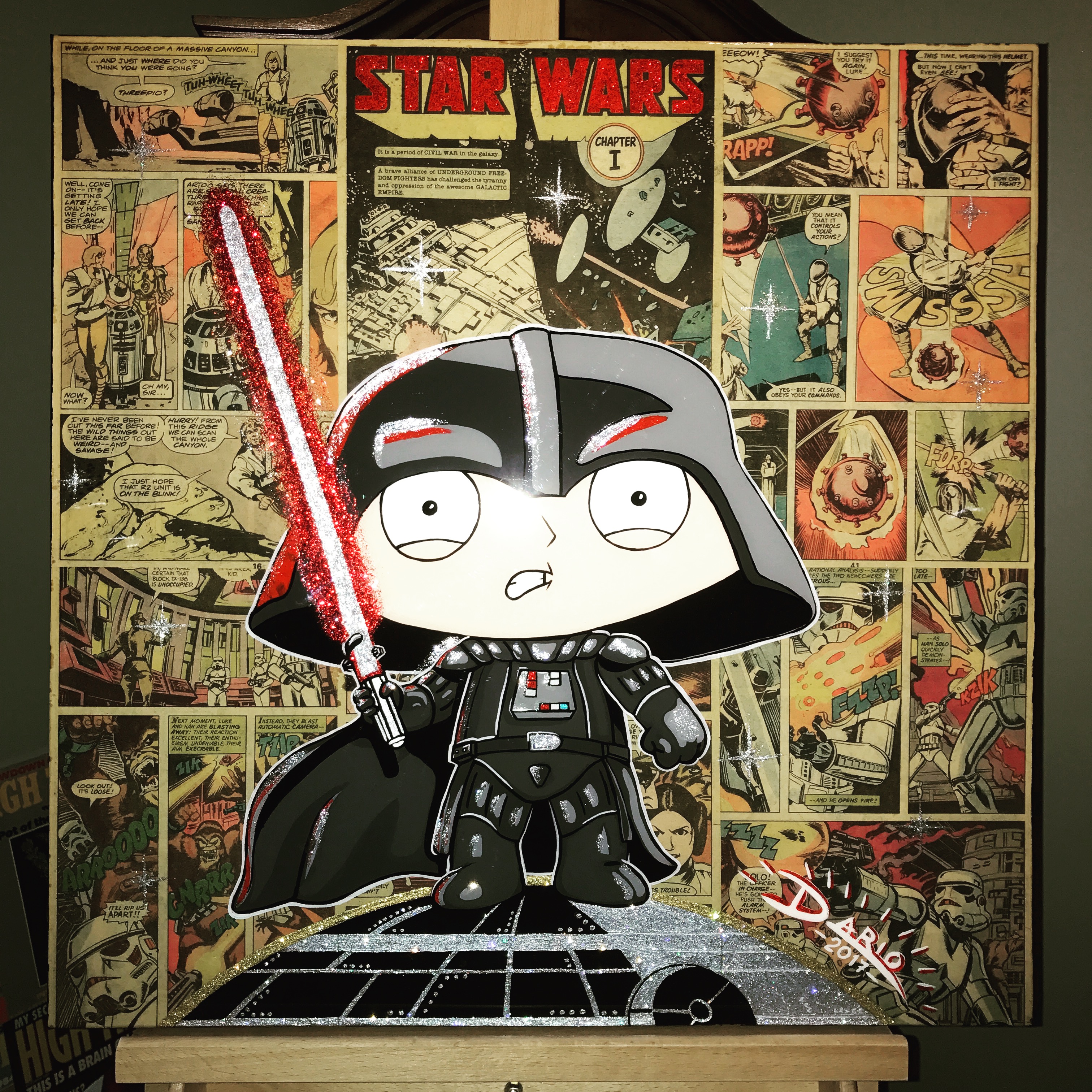 3024x3024 Darth Stewie Painting From Family Guy. - Stewie Painting