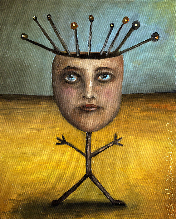 564x700 Stick Figure 1 Painting By Leah Saulnier The Painting Maniac - Stick Figure Painting