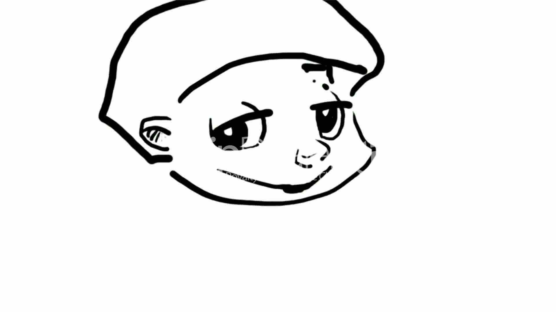 1920x1080 Drawing Of Girl,hand Painting Video Material,sketch.children - Stick Figure Painting