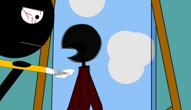 638x368 Stickman Painting By Chiracy - Stickman Painting