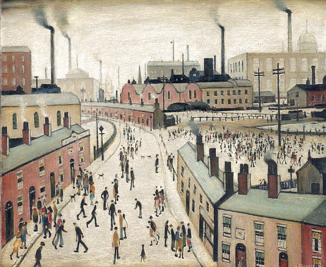 634x521 The Dark Side Of The Matchstick Man Painter L.s. Lowry Never - Stickman Painting