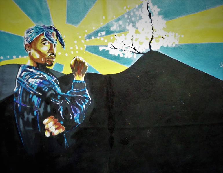 770x598 Saatchi Art Still I Rise 2 Pac. Painting By Oliver Martin - Still I Rise Painting