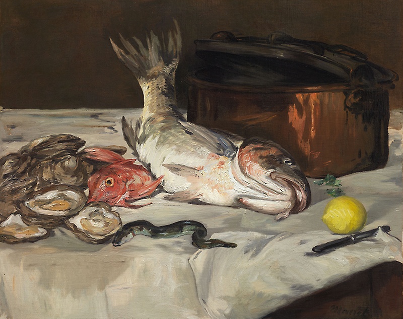 800x634 Fish (Still Life) The Art Institute Of Chicago - Still Life Acrylic Painting