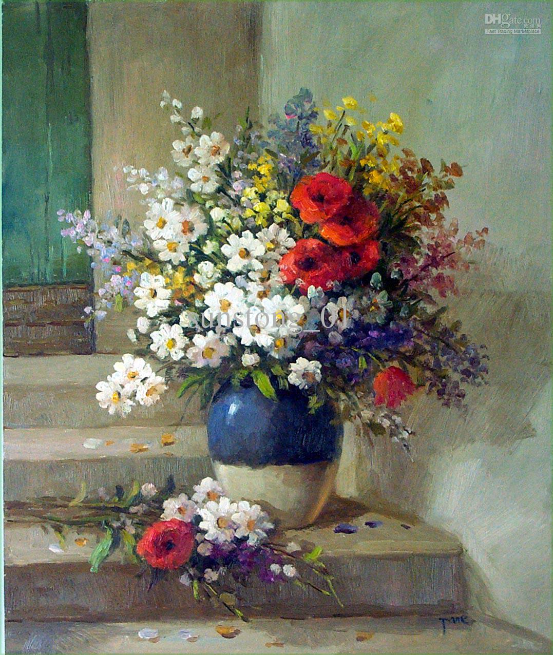 1077x1276 Still Life Oil Paintings - Still Life Flower Painting
